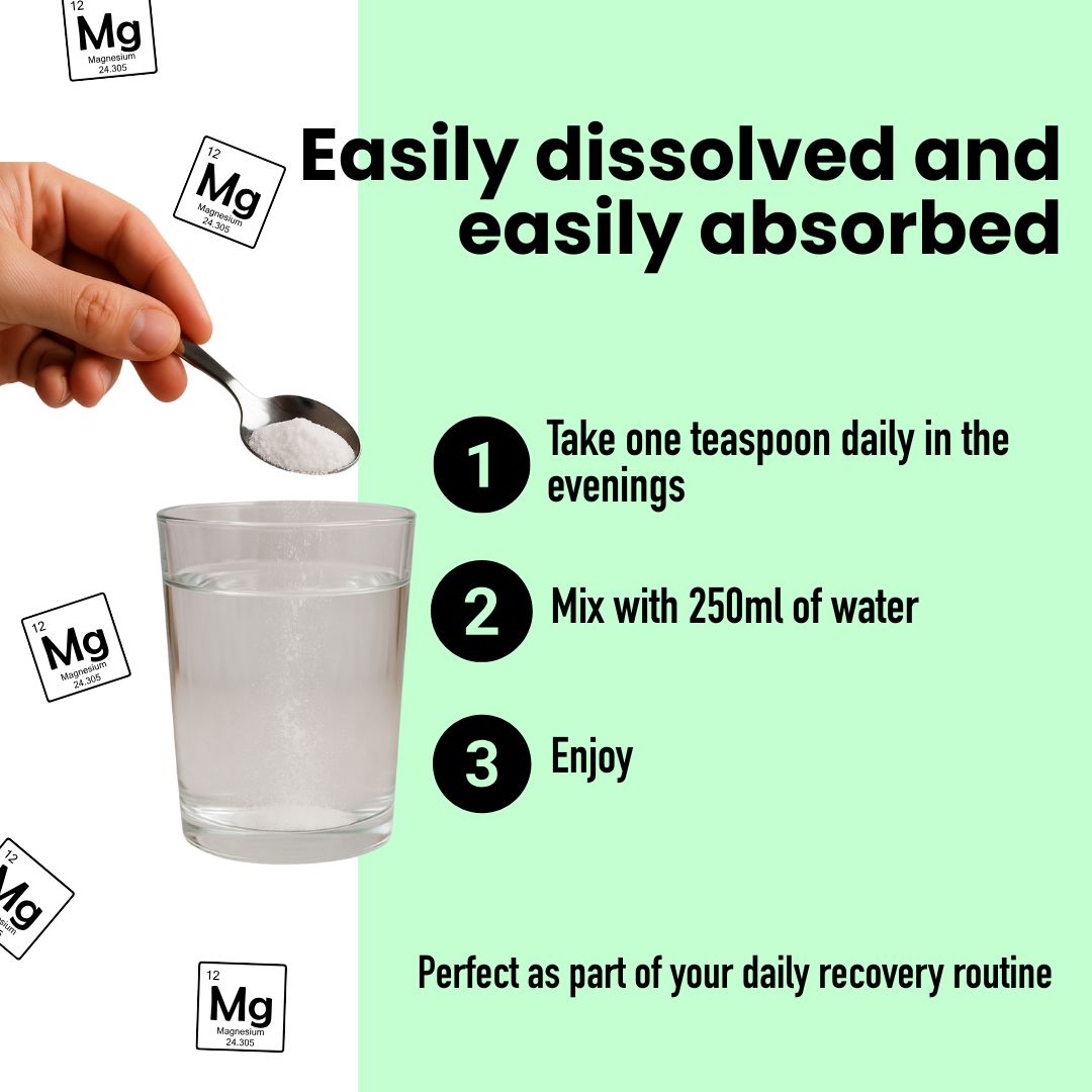 Magnesium Powder for Deeper Sleep & Faster Recovery