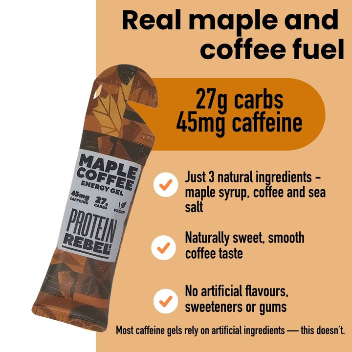 Real Maple Coffee Gel for Caffeine Boost & Energy