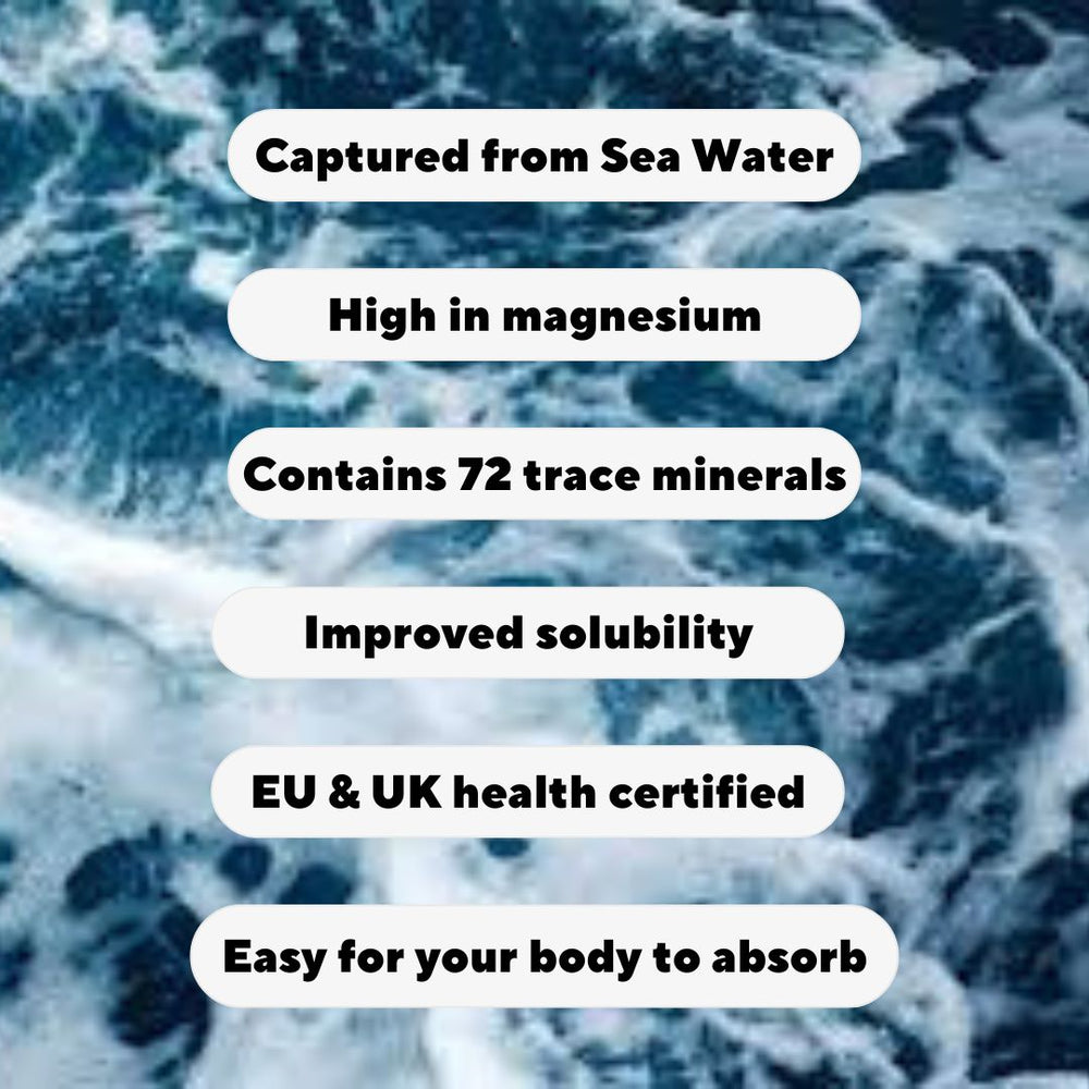 Six features of Power Up are highlighted in bullet points against a sea water background