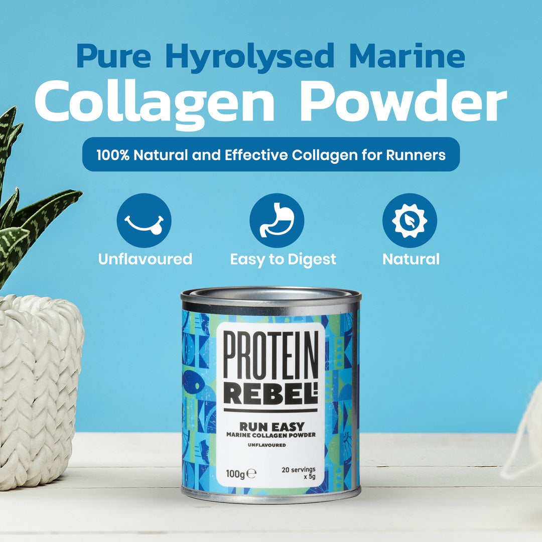 Run Easy marine collagen peptides protein powder - Protein Rebel UK